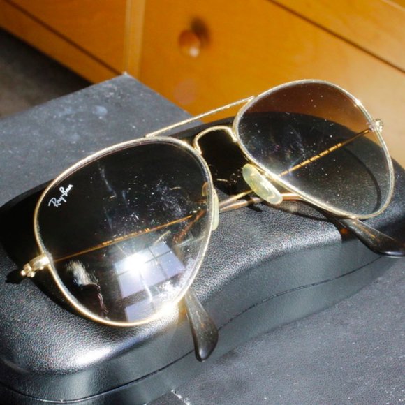 RayBan Large Aviators Brown Gradient 58 mm Lens - Picture 5 of 9